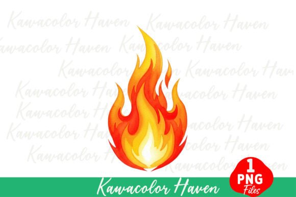 Download Isolated Fire Flames Watercolor - Premium Resources