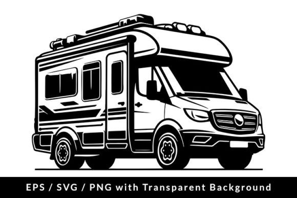 Download Camper Van RV Isolated SVG EPS PNG - Premium Resources